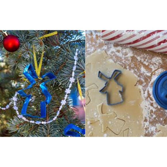 Dutch Bros x2 Christmas Ornament Cookie Cutter Straw Set, Windmill Special - Picture 3 of 3